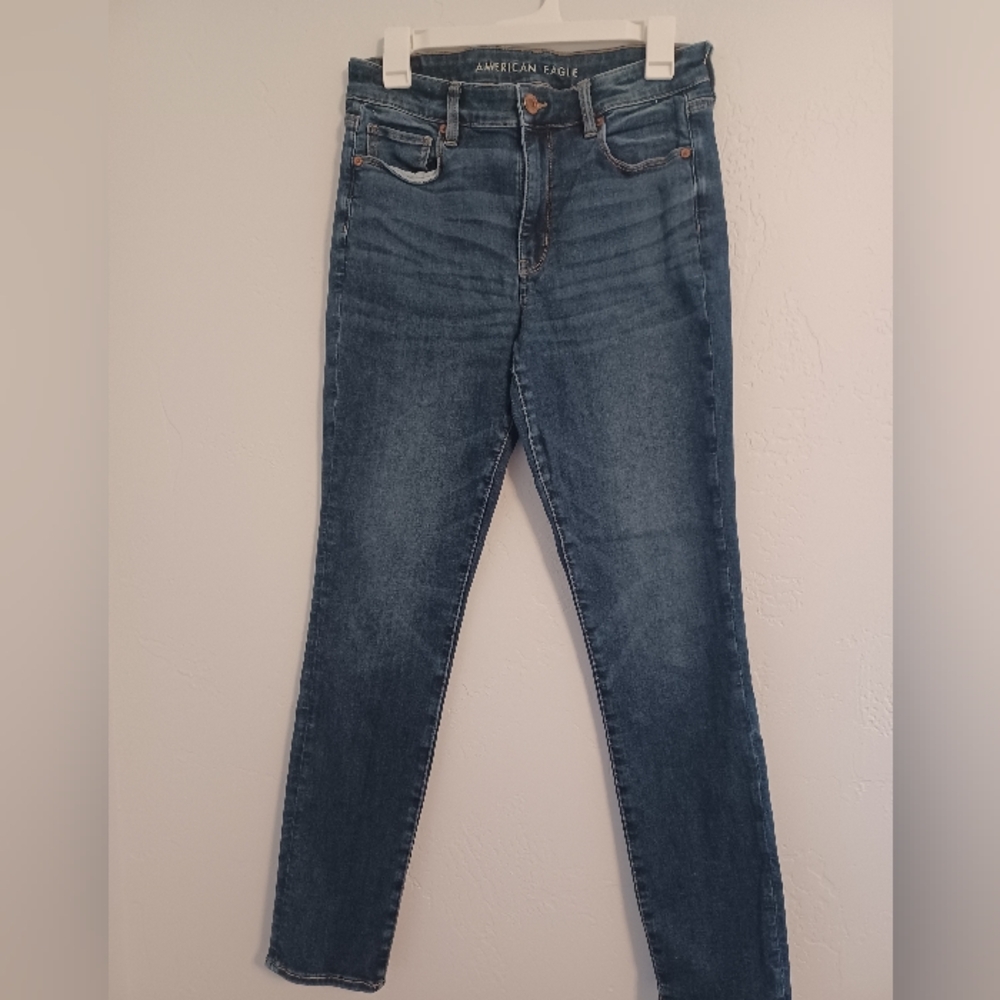 American Eagle High Rise Skinny Jeans 10/32 Inseam